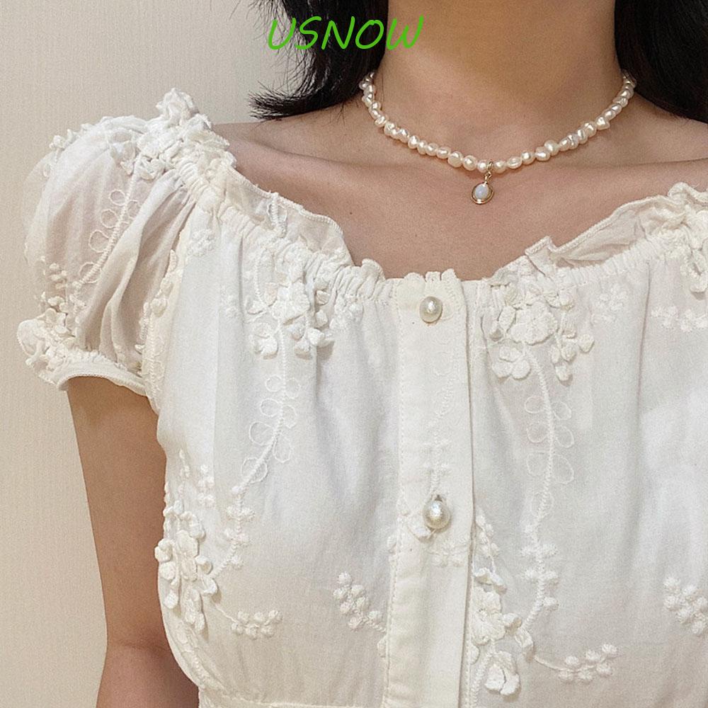USNOW Vòng cổ Phong Cách Baroque Tự Nhiên Thời Trang