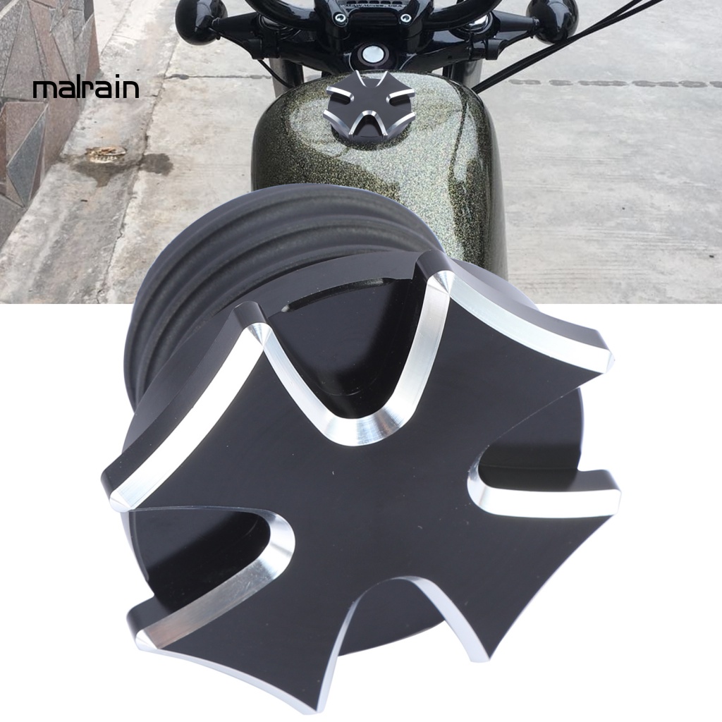 Nắp Bình Xăng Chống Va Chạm Màu Trắng Đen Cho Xe Mô Tô MP12-001 - 0162 XL1200 XL883 X48 V72