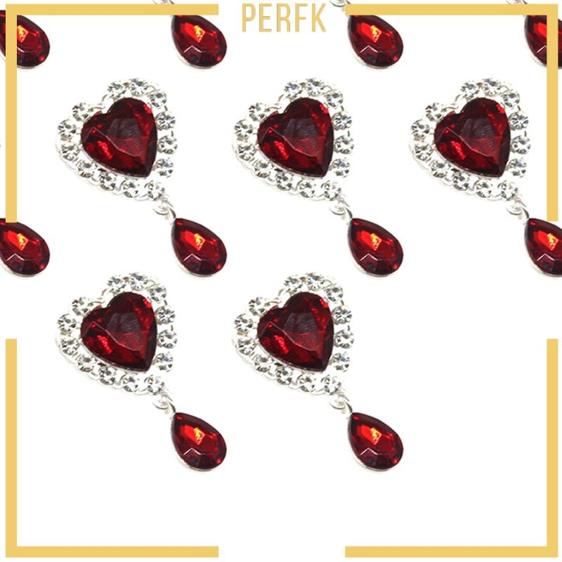 Bộ 10 Nút Trái Tim Đính Đá Trang Trí Túi Xách