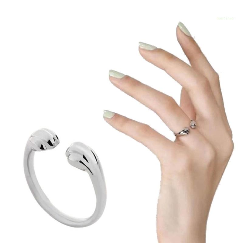 Nhẫn Hở Hình Chân Mèo Dễ Thương Có Thể Điều Chỉnh Cho Nam Nữ