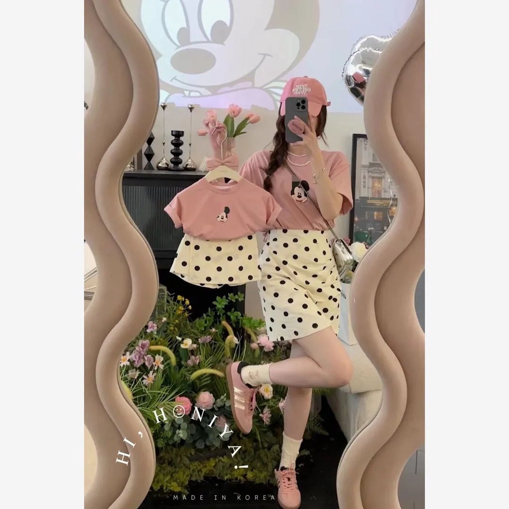 Phù Hợp set Áo Thun Tay Ngắn Và Chân Váy Thời Trang Mùa Hè 2023 Cho Bé Gái 9-34kg