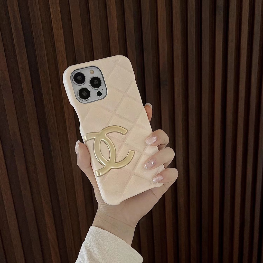 Ốp Điện Thoại Da Vân Kim Cương Cho iPhone14 14promax 14pro chane1 13 13pro 13promax 12 12promax 12pro 11