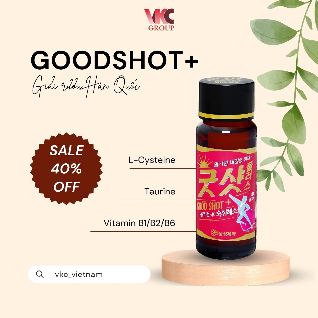 Chai 100ml Goodsho t+ Nước Giải Rượu - Dongsung