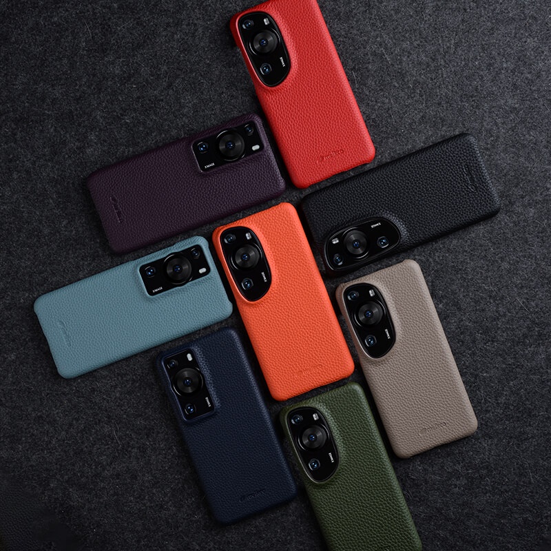 Ốp Da Bò Chính Hãng Melkco Business Cho Huawei P60 Pro P60 Art Pura 70 Pro + Pura 80 Ultra Vỏ Điện T