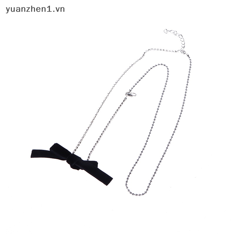 Vòng cổ Mặt Nơ Đính Đá Thời Trang Cho Nữ