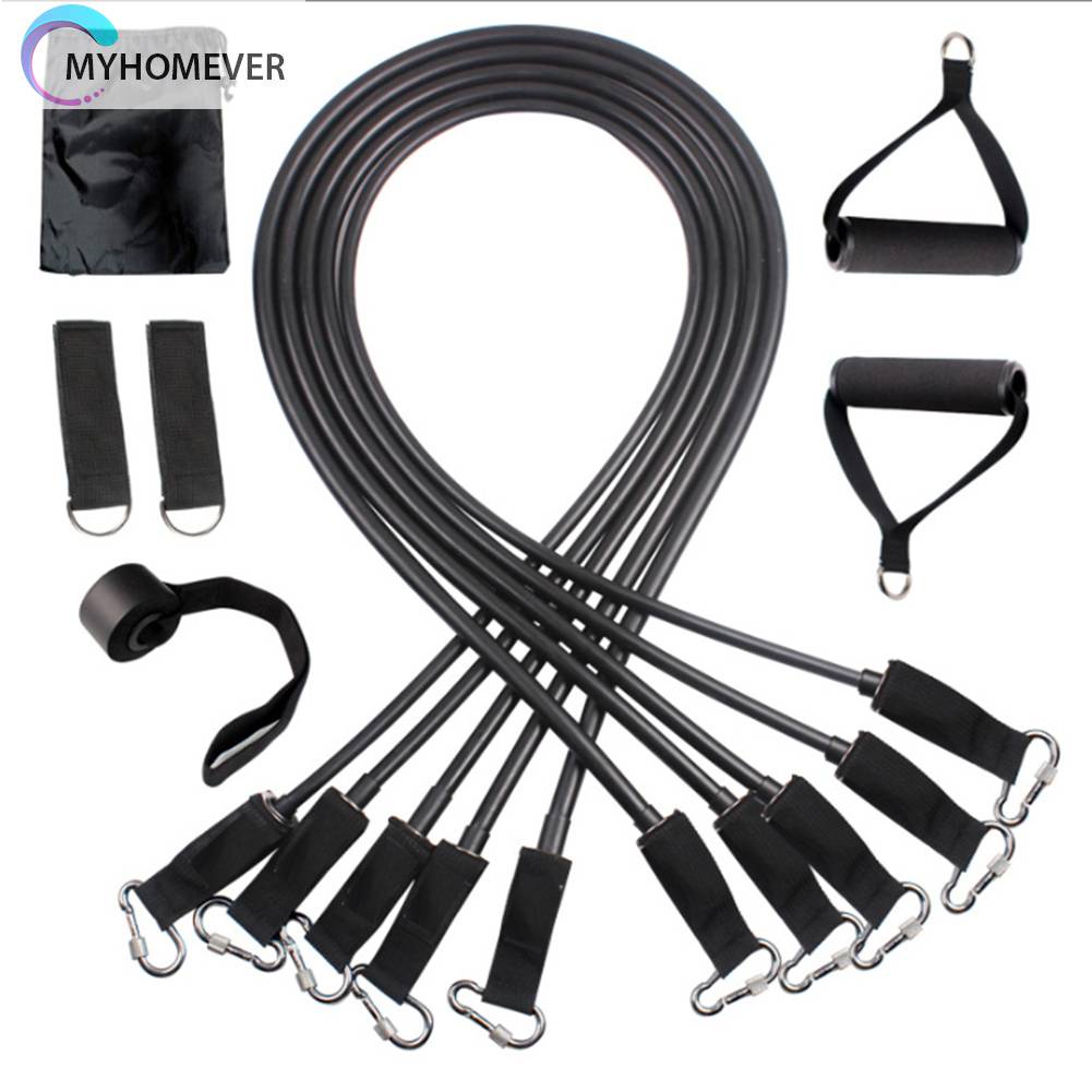 Set 11 Dây Kéo Đàn Hồi Hỗ Trợ Tập Yoga / Thể Hình