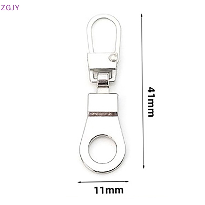 Set 5 Đầu Khóa Kéo Thay Thế Bằng Kim Loại Dành Cho Ba Lô Có Thể Tháo Rời Mới