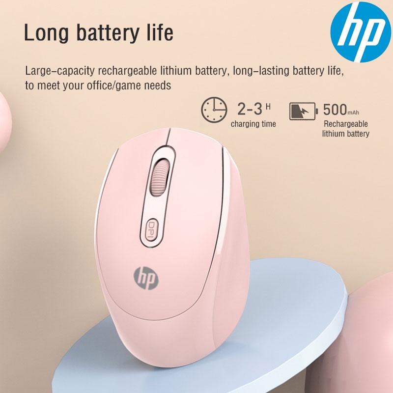 Chuột Quang Không Dây HP 2.4G 1000DPI Cho Laptop / PC