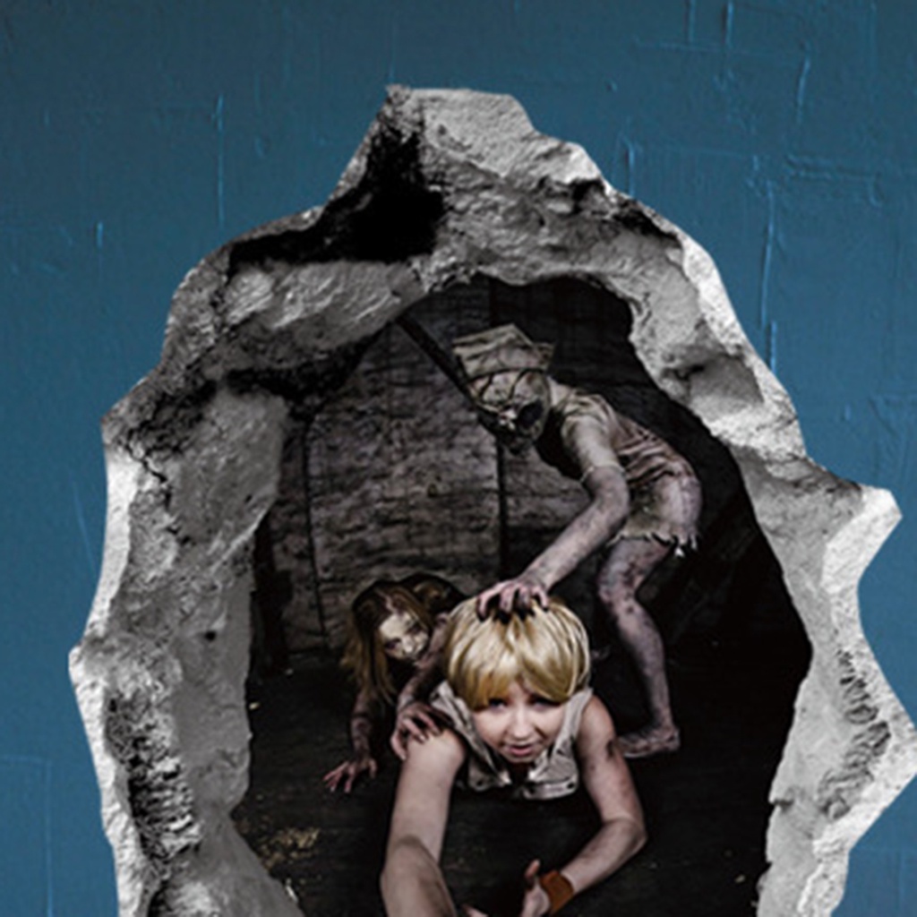 Miếng Dán Tường Trang Trí Halloween Hình Kinh Dị Tháo Gỡ Dễ Dàng