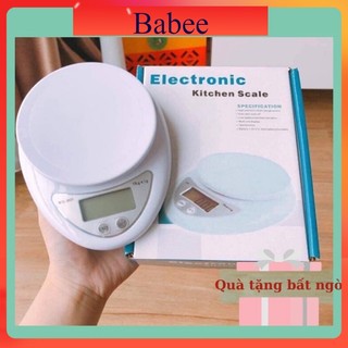 Cân tiểu li điện tử nhà bếp chính hãng Electronic Cân tiểu li mini làm bánh cho nhà bếp Babee