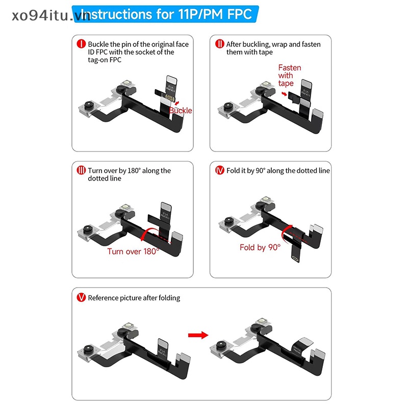 Dây Cáp Thẻ ID Sửa Chữa Cho IPhone X XR XS MAX 11 12 PRO MAX