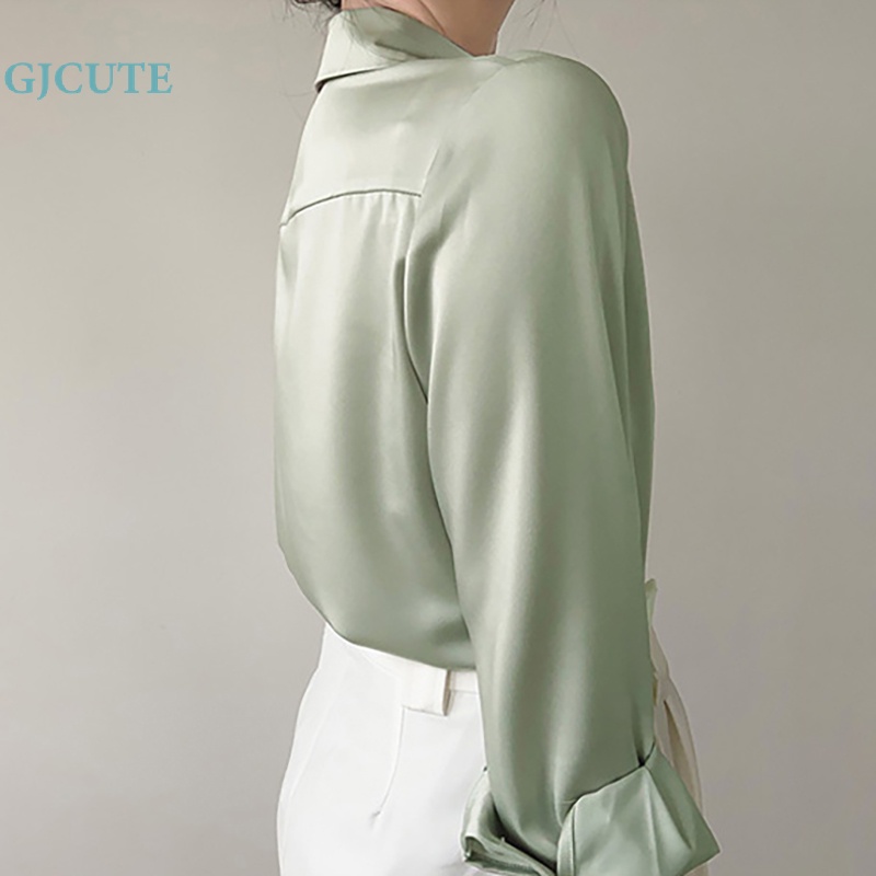 Áo Sơ Mi Dài Tay Phong Cách Pháp Cổ Điển Thanh Lịch Dành Cho Nữ