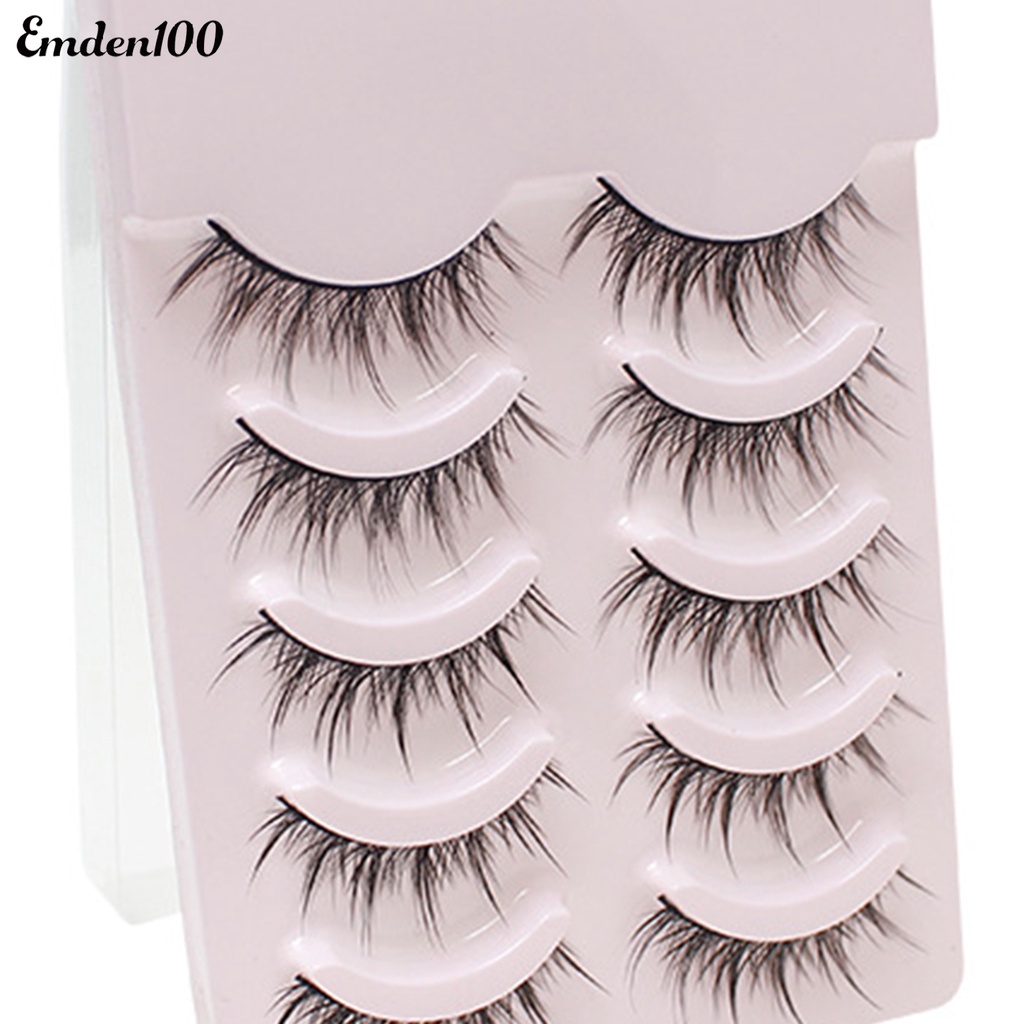 Bộ 5 Cặp Lông Mi Giả 7 Phong Cách Tự Nhiên Không Gây Kích Ứng