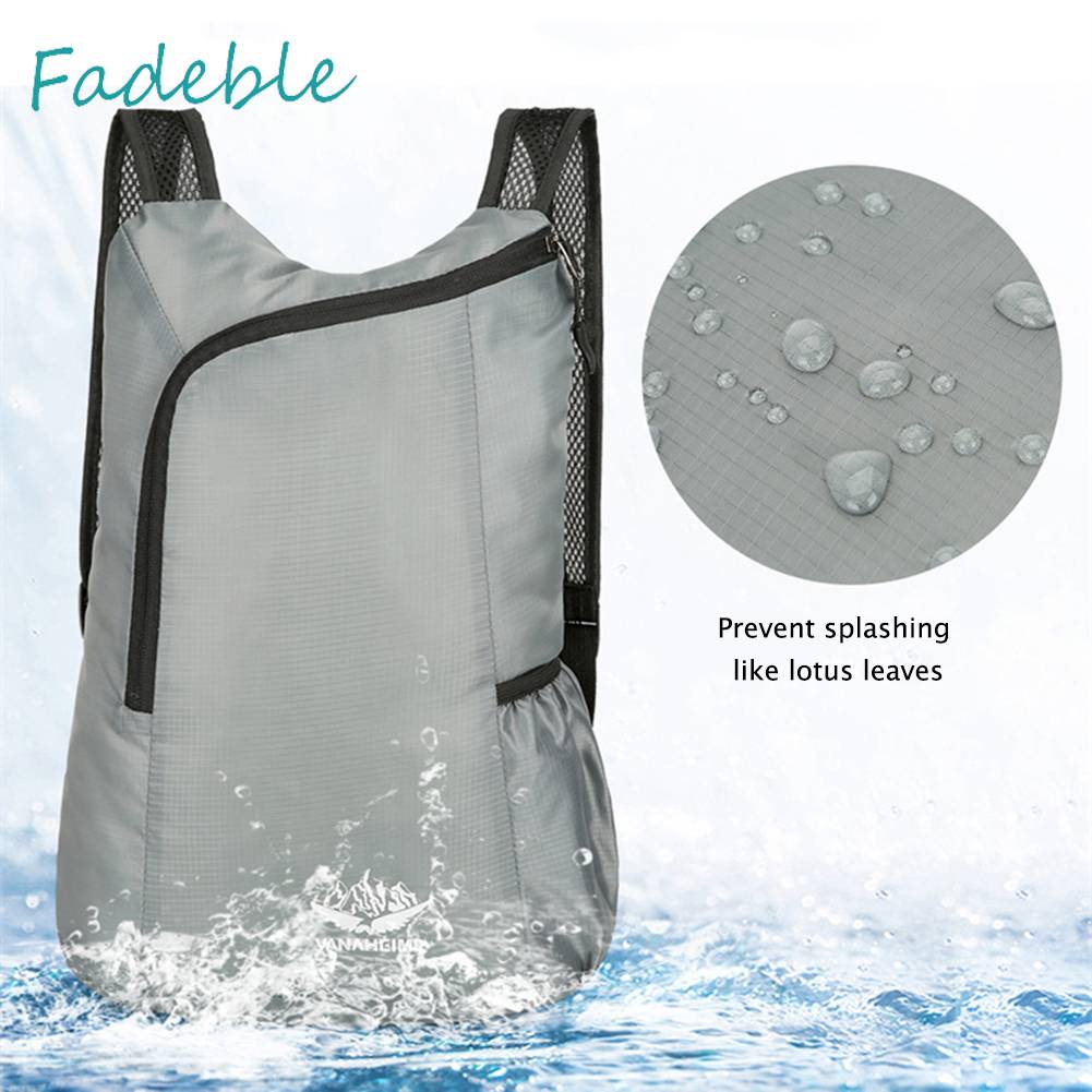 Ba Lô Nylon Sức Chứa Lớn Có Thể Gấp Lại Tiện Dụng