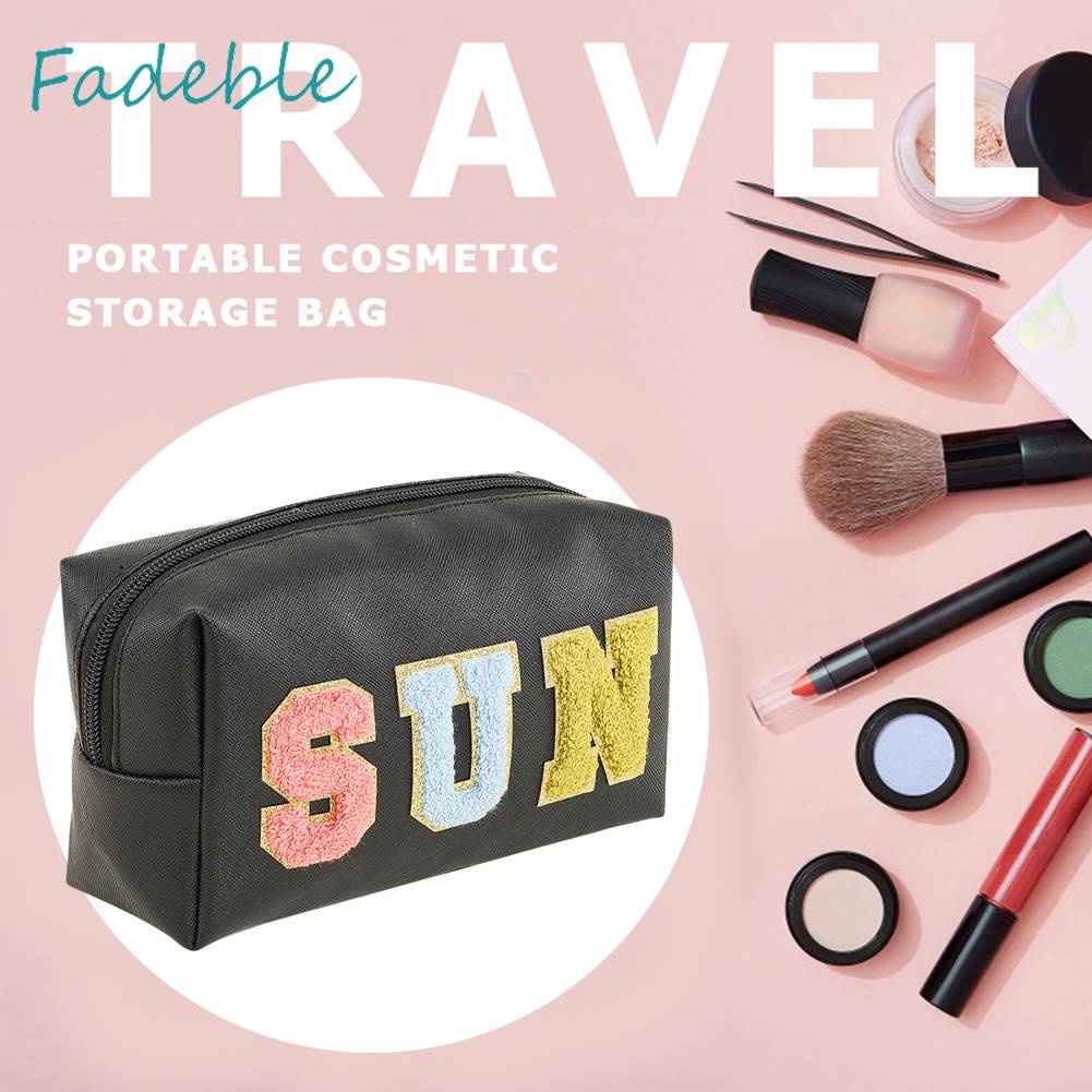 Túi Đựng Mỹ Phẩm Da PU Sức Chứa Lớn Tiện Dụng Cho Nữ