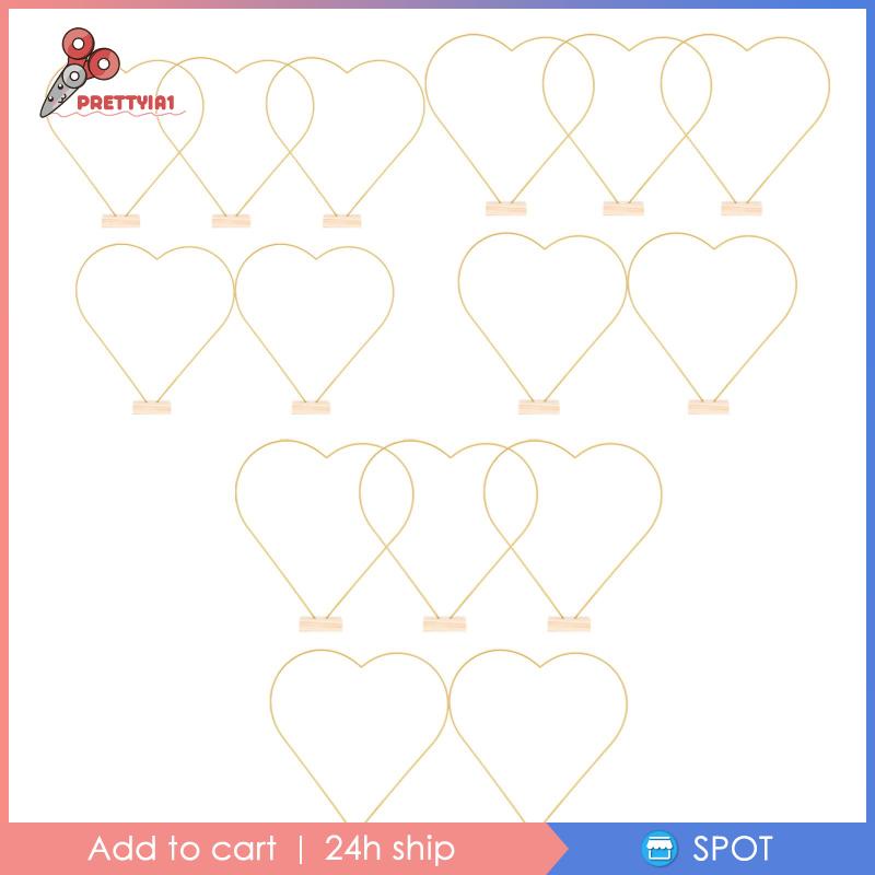 Set 5 Vòng Hoa Bằng Kim Loại Làm Bằng Thủ Công Kèm Thẻ Giữ Vòng Hoa Trang Trí Bàn Tiệc