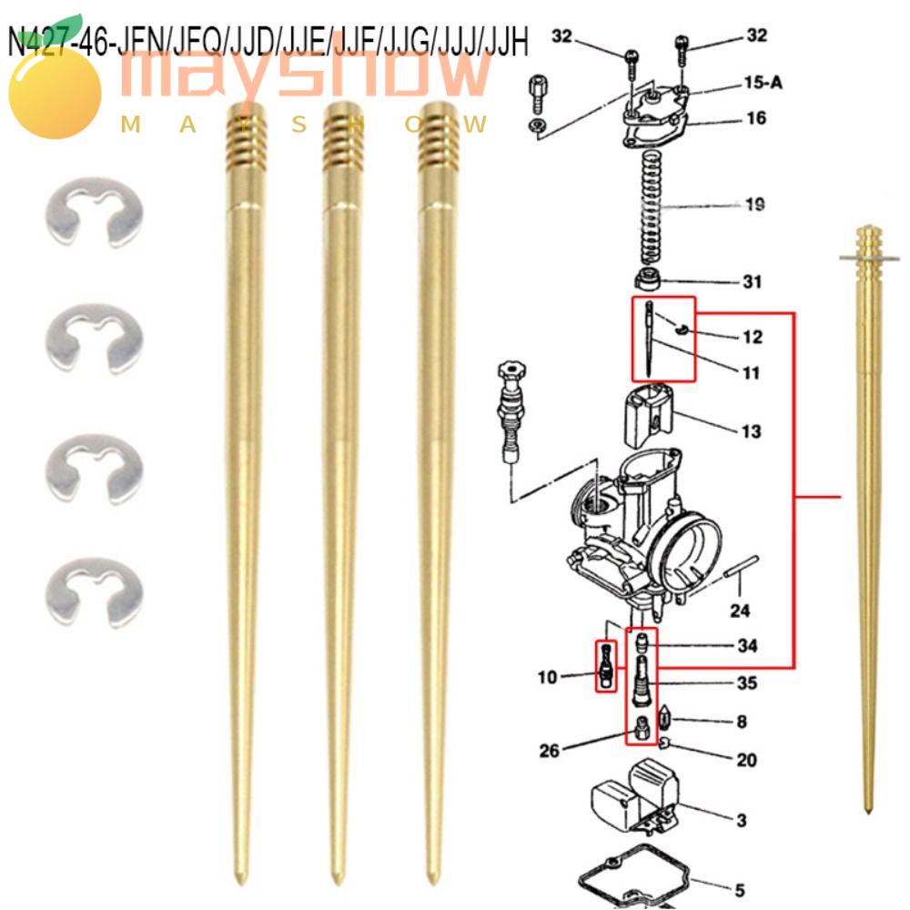 MAYSHOW Bộ Dụng Cụ Sửa Chữa Bộ Chế Hòa Khí Bằng Đồng Bền Cho PWK21-34 PE26 PE28