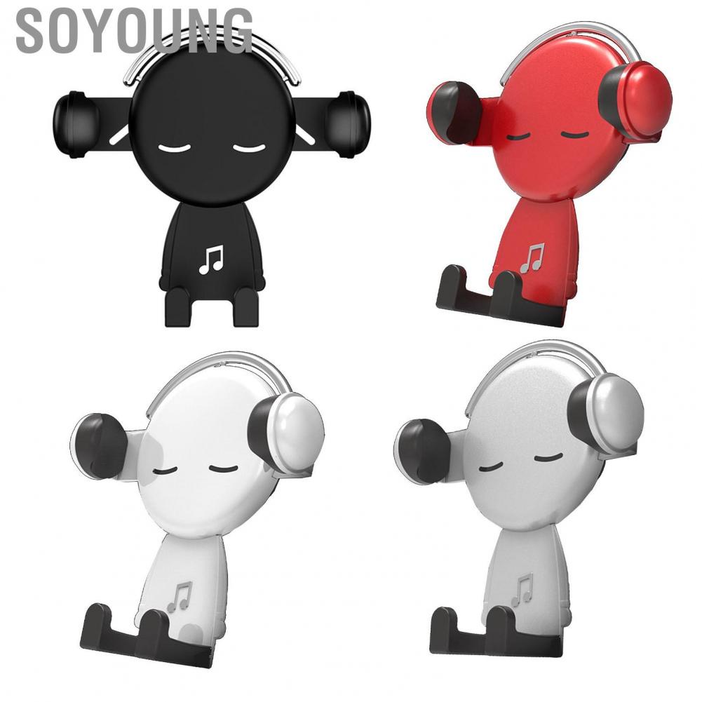 Soyoung Air Vent Phone Holder  Free Rotation Car Mount Accessory for Driving