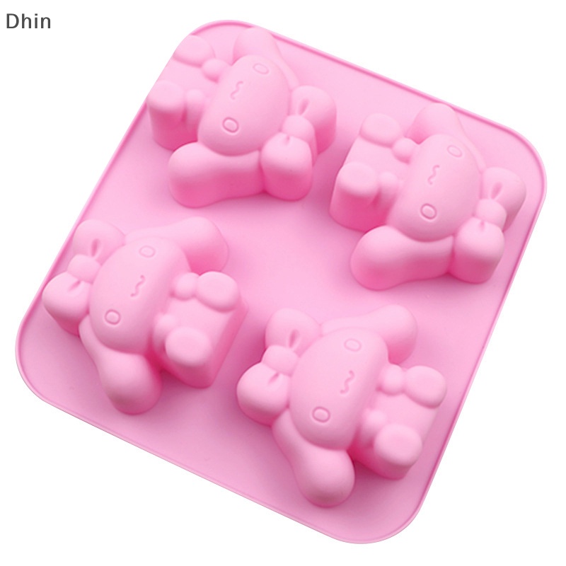 Khuôn Silicon Làm Bánh Kẹo / Sô Cô La Hình Chú Chó Hoạt Hình Đáng Yêu