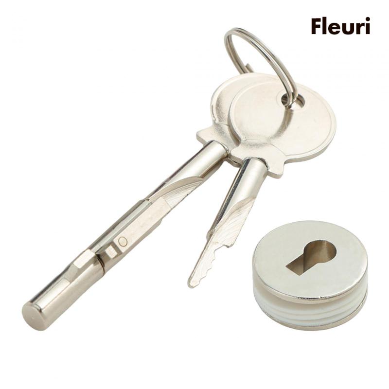 Bộ Khóa Cửa Trượt Chống Mài Mòn Tiện Dụng Cho Tủ Lạnh