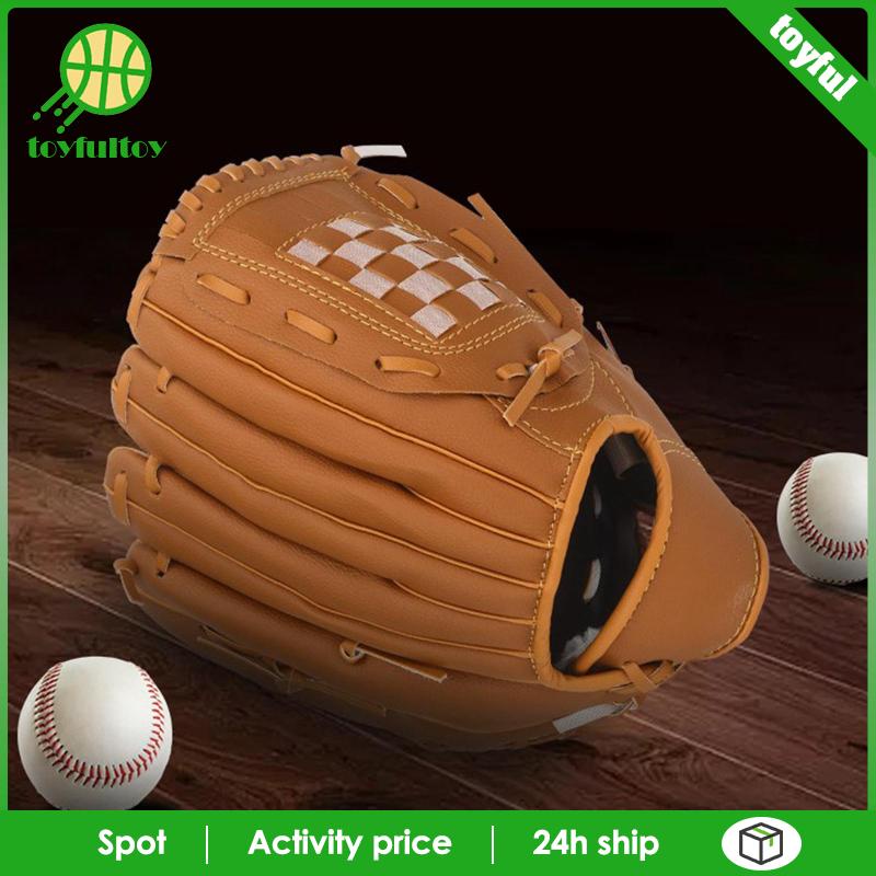 Găng Tay Chơi Bóng Chày Màu Nâu Chắc Chắn Dành Cho Trẻ Em Và Người Lớn