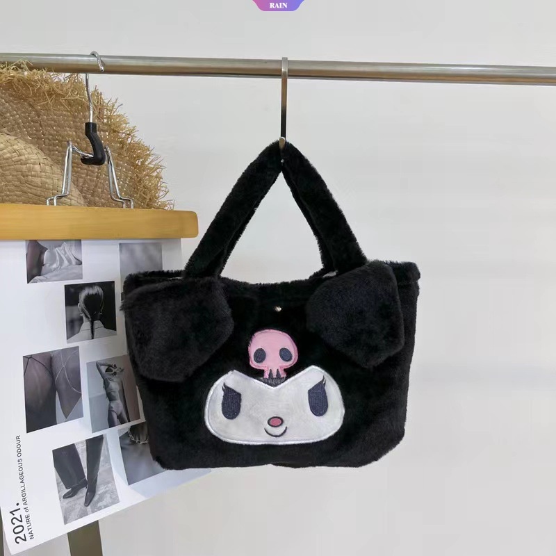 Sanrio Túi Xách Đeo Vai Hình Kuromi My Melody Cinnamoroll Lotso StellaLou Pooh Nhồi Bông Quà Tặng Cho Nữ [RAIN]