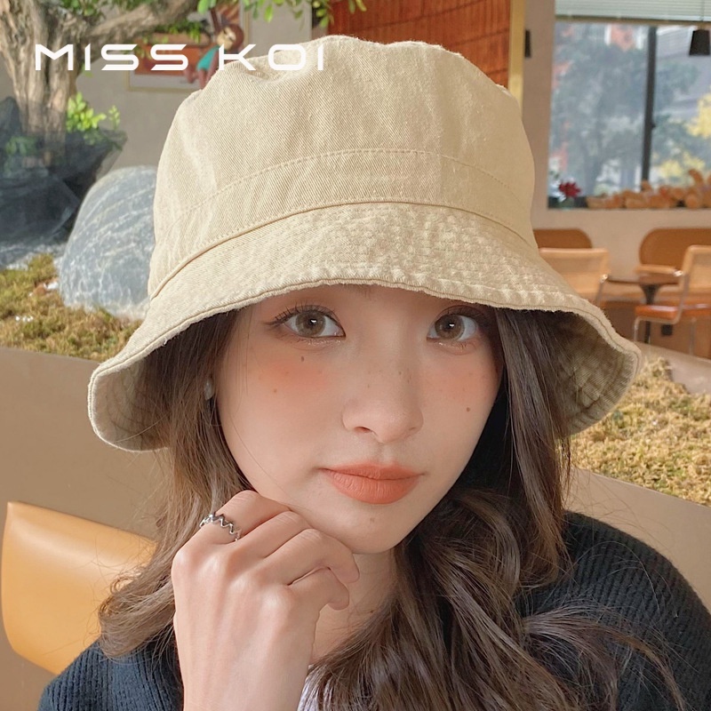 Nón Tai Bèo Chống Nắng Màu Trơn Phong Cách Nhật Bản Thời Trang Xuân Hè Mới Cho Nữ