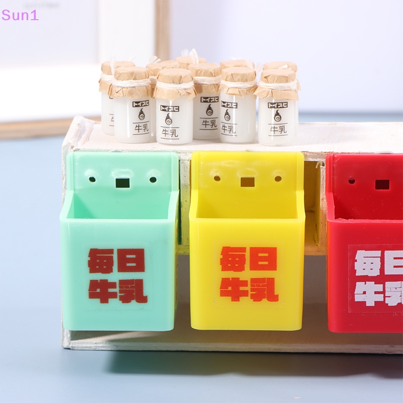 1 Bộ Chai Sữa Thu Nhỏ 1: 12 Trang Trí Nhà Búp Bê