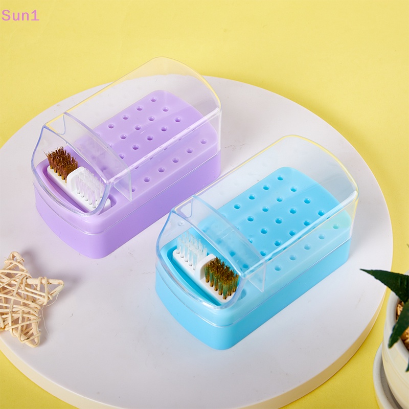 Giá Đỡ Mũi Khoan Acrylic Trong Suốt 30 Lỗ Chống Bụi Tiện Dụng