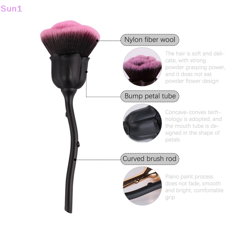 Sun1 > Cọ Vẽ Móng Tay Nghệ Thuật Thời Trang Chất Liệu Gel Màu Hồng