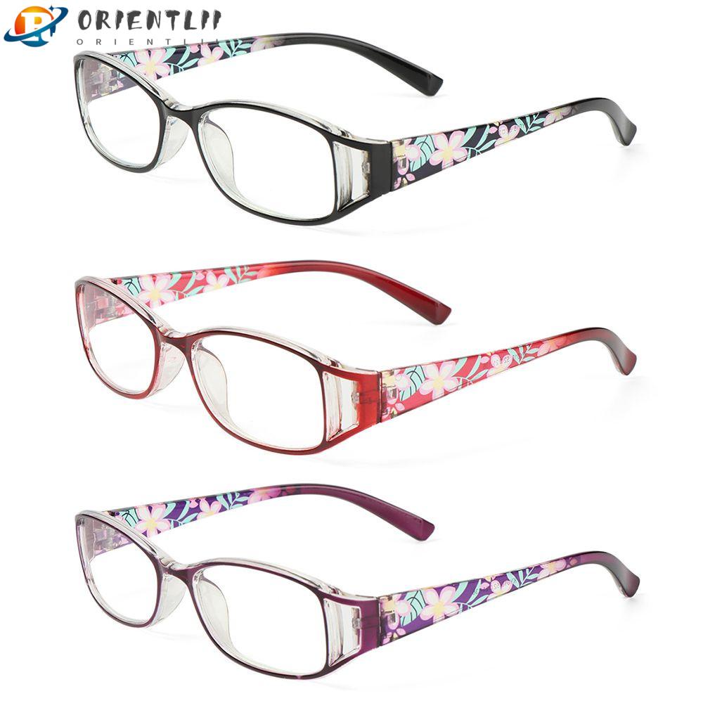 ORIENTLII Kính Đọc Sách Gọng Hoa Siêu Nhẹ Phong Cách Vintage Thanh Lịch