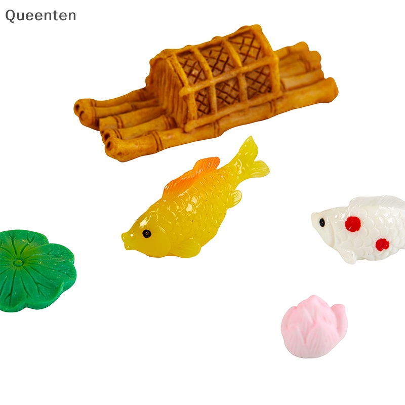 Mô Hình Cá Sen / Cá / Hoa Sen Nhiều Màu Mini Trang Trí Tiểu Cảnh DIY