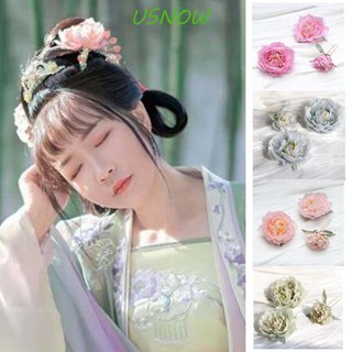 Set trâm cài tóc đính hoa vải nhiều màu sắc cổ điển thanh lịch cho nữ mặc đồ Hán phục