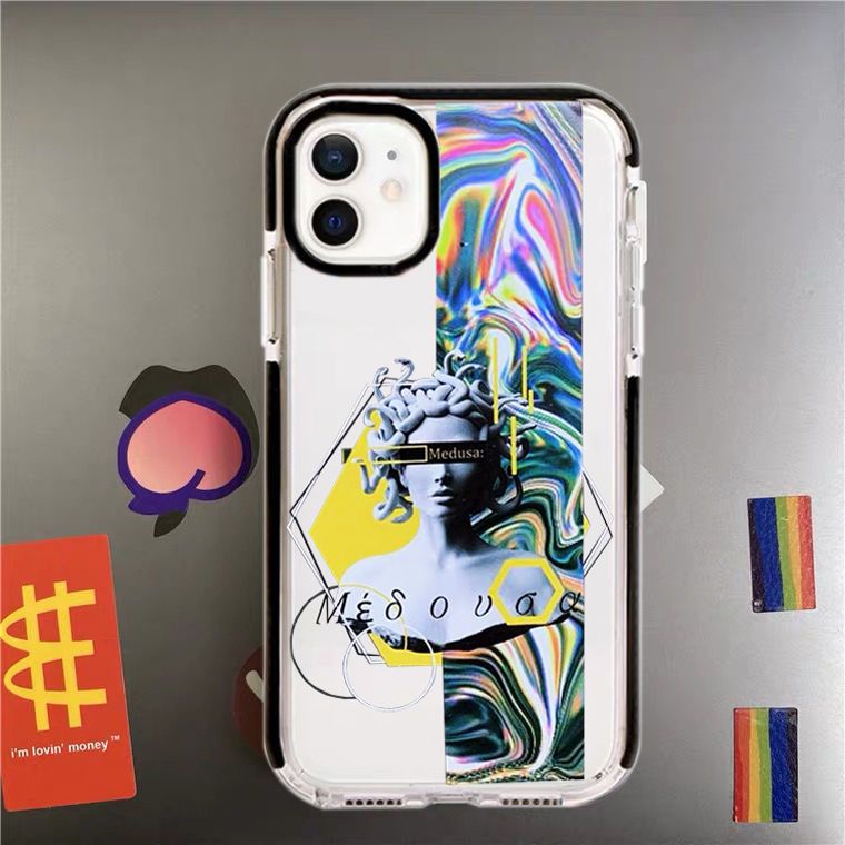 Ốp Điện Thoại Silicone Trong Suốt In Hình Nữ Thần Medusa Cho Apple Iphone Xsmax 7Plus 11 13 812pro xrx