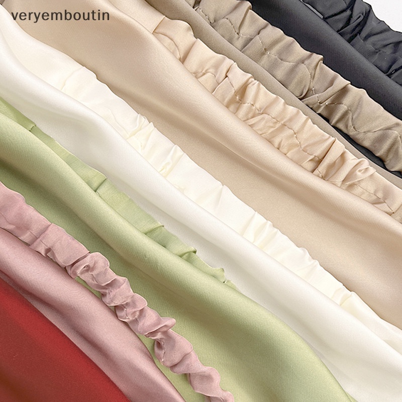 Khăn Choàng Cổ Chiffon Màu Trơn Co Giãn Thời Trang Mùa Hè Cho Nữ