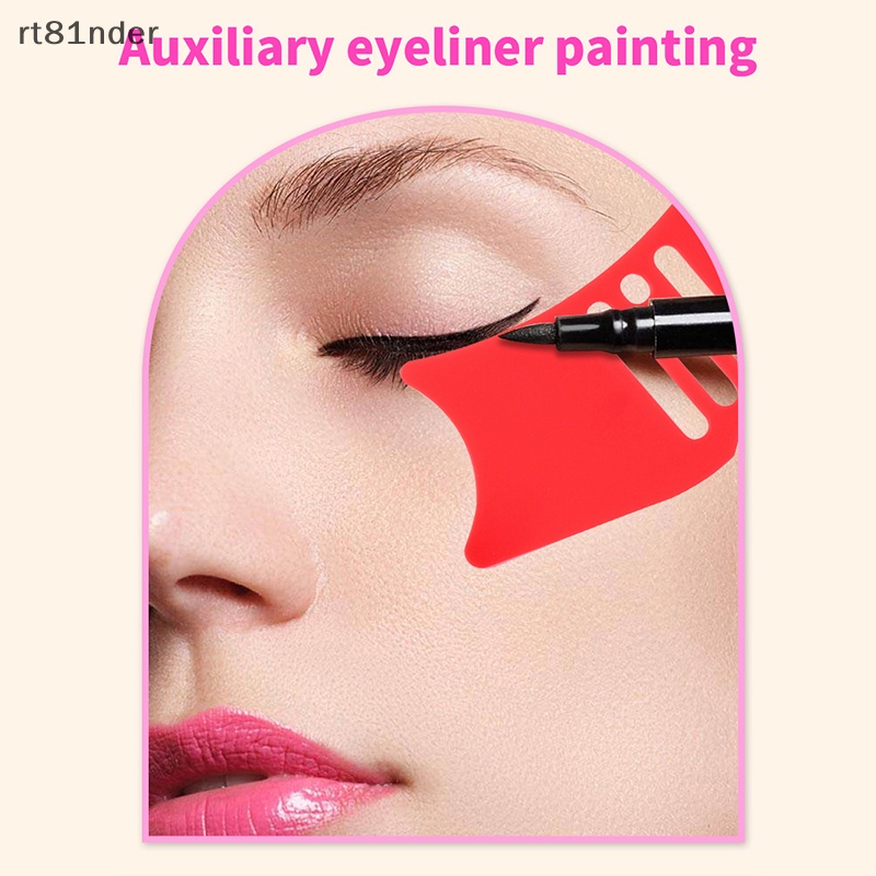 Rt Khuôn Silicone Kẻ Mắt / Lông Mày Đa Năng Cho Người Mới Bắt Đầu