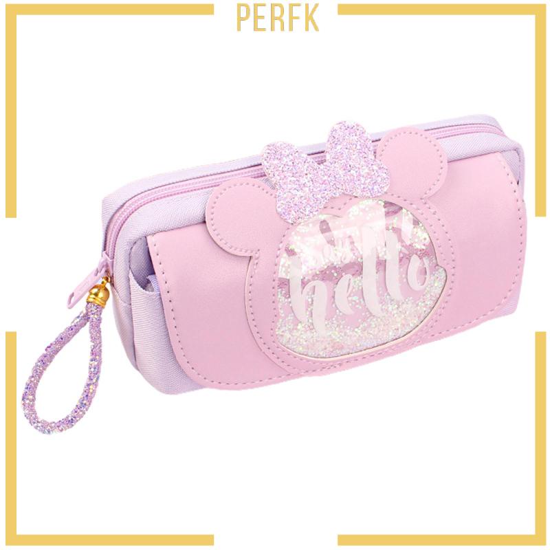 Túi Đựng Bút Chì Sức Chứa Lớn Có Khóa Kéo Dành Cho Học Sinh