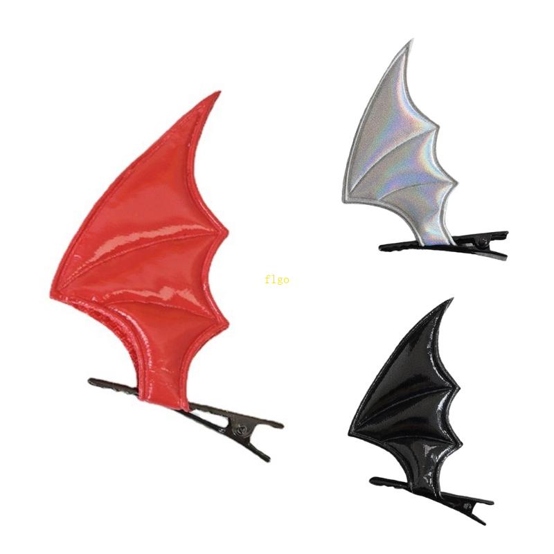 Flgo Kẹp Tóc Haipin Đa Năng Hình Dơi Kinh Dị Cho Bé Gái