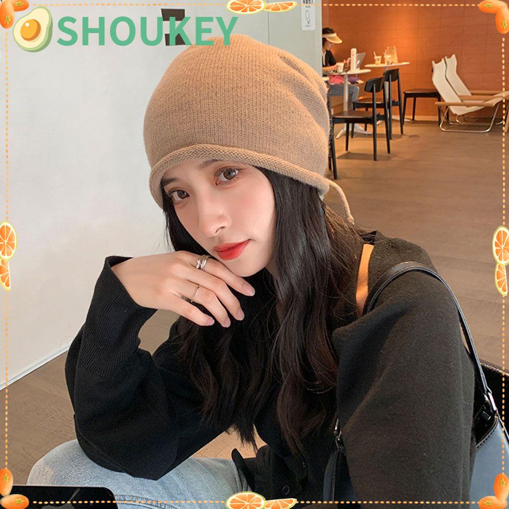 SHOUKEY Mũ Lưỡi Trai Thêu Hình Đầu Lâu Cá Tính Cho Nữ