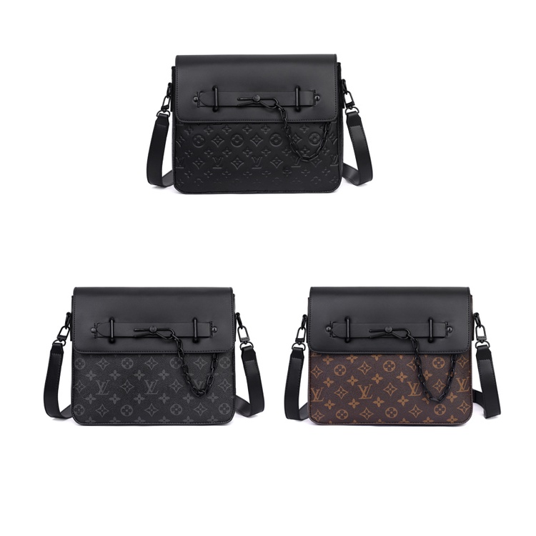 Túi Đeo Chéo Da Pu LV9273 Phong Cách Retro Sang Trọng Cho Nam Nữ