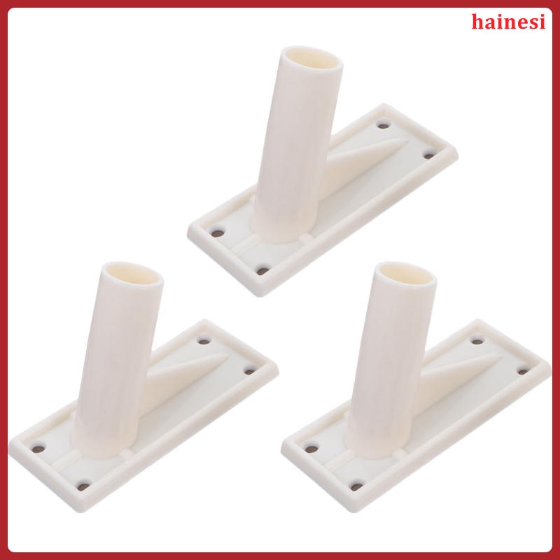 Bộ 3 Giá Đỡ Gắn Tường Hình Lá Cờ Màu Đỏ Bằng Kim Loại