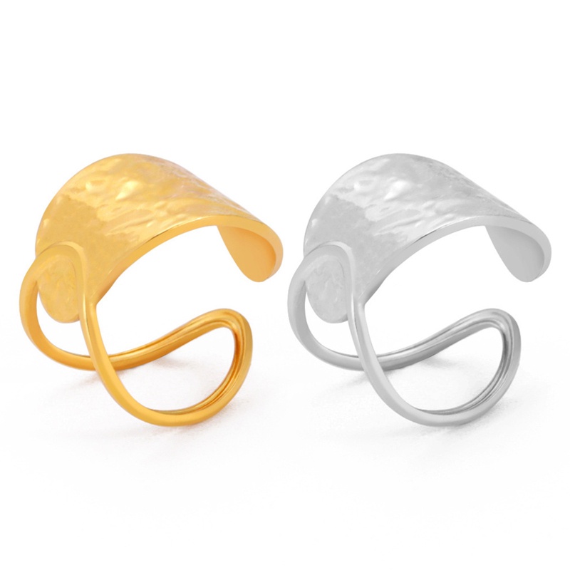 Ygt Nhẫn Thép Không Gỉ Kiểu Dáng Hình Học Không Đối Xứng Có Thể Điều Chỉnh Kích Thước Thời Trang