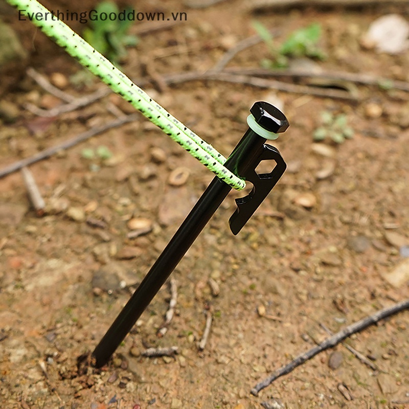 Everthinggooddown Set 10 Móc Treo Rèm Lều Cắm Trại Bằng Silicon Tròn Dạ Quang Ngoài Trời vn