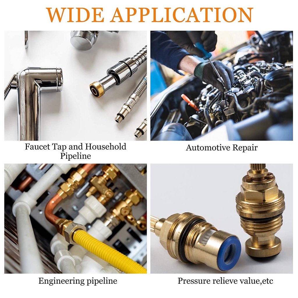 Set 225 Vòng Đệm🔥 Cao Su 6mm-30mm CS 1.5mm 1.9mm 2.4mm 3.1mm 150-200 - 225 Cái