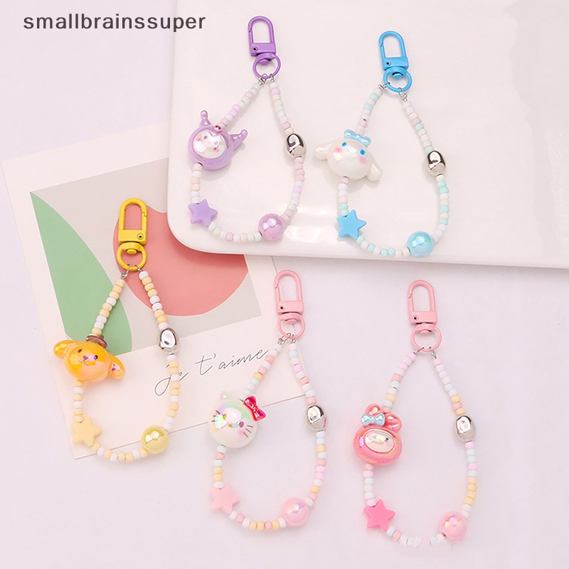 Móc Khóa Hình Búp Bê Nhỏ Dễ Thương Nhiều Màu Sắc Có Dây Xỏ Hạt Dành Cho Bạn Nữ / Ba Lô / Túi Xách / Pendent SBS