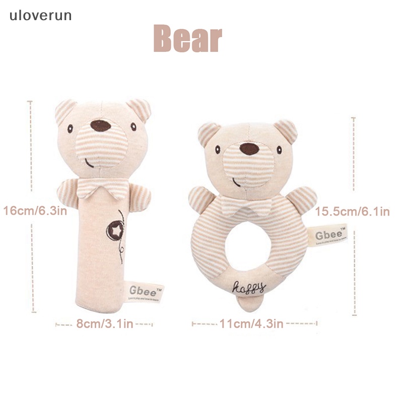 Lục Lạc Cầm Tay Hình Thú Nhồi Bông Mềm Mại Dễ Thương Cho Bé