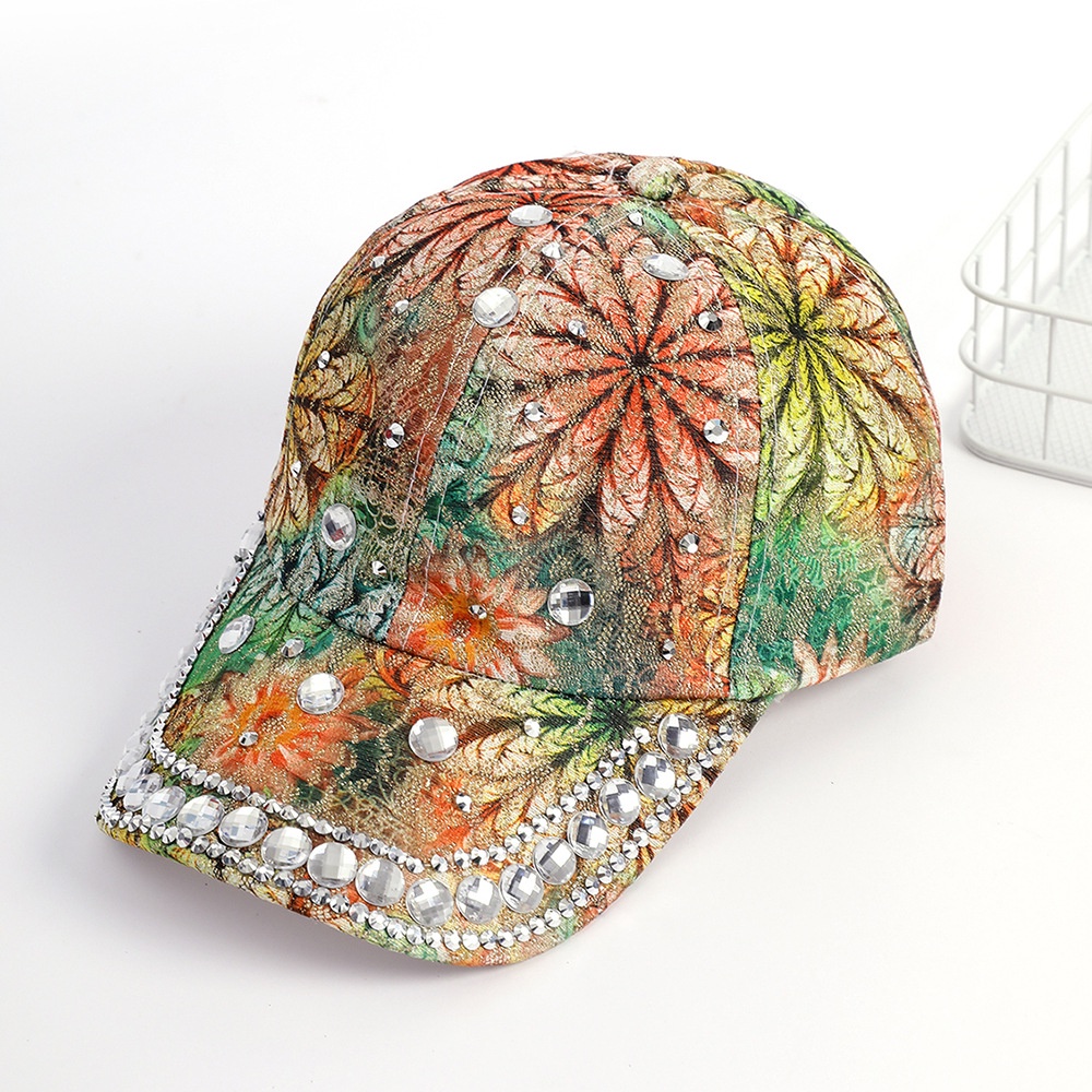 Mũ Lưỡi Trai Họa Tiết In Nhiều Màu Sắc Thiết Kế Mới Thời Trang Mùa Xuân Hè Dành Cho Nữ