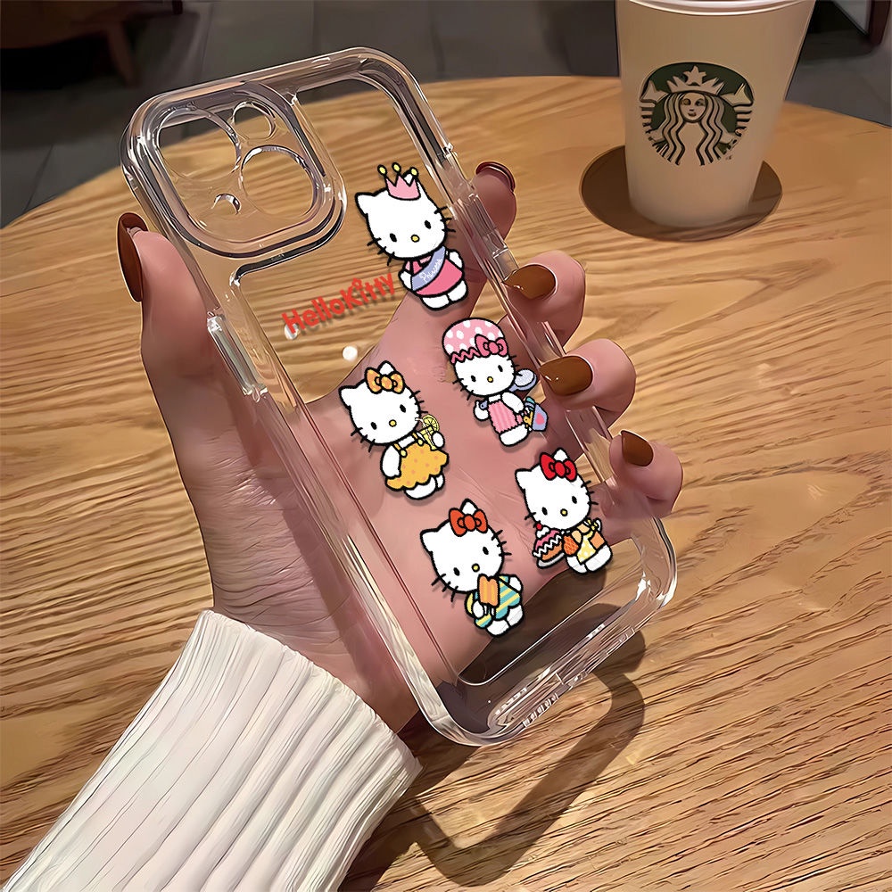 Ốp Điện Thoại Mềm Chống Sốc In Hình Mèo Hoạt Hình Cho Iphone 8p 7 13 11I 14Promax 12 P1YU