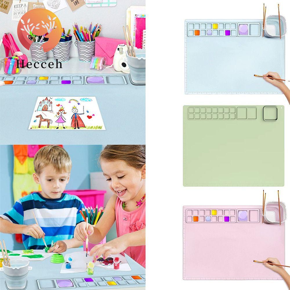 HECCEH Bảng Vẽ Bằng Silicone Chống Nước Không Dính Tiện Dụng