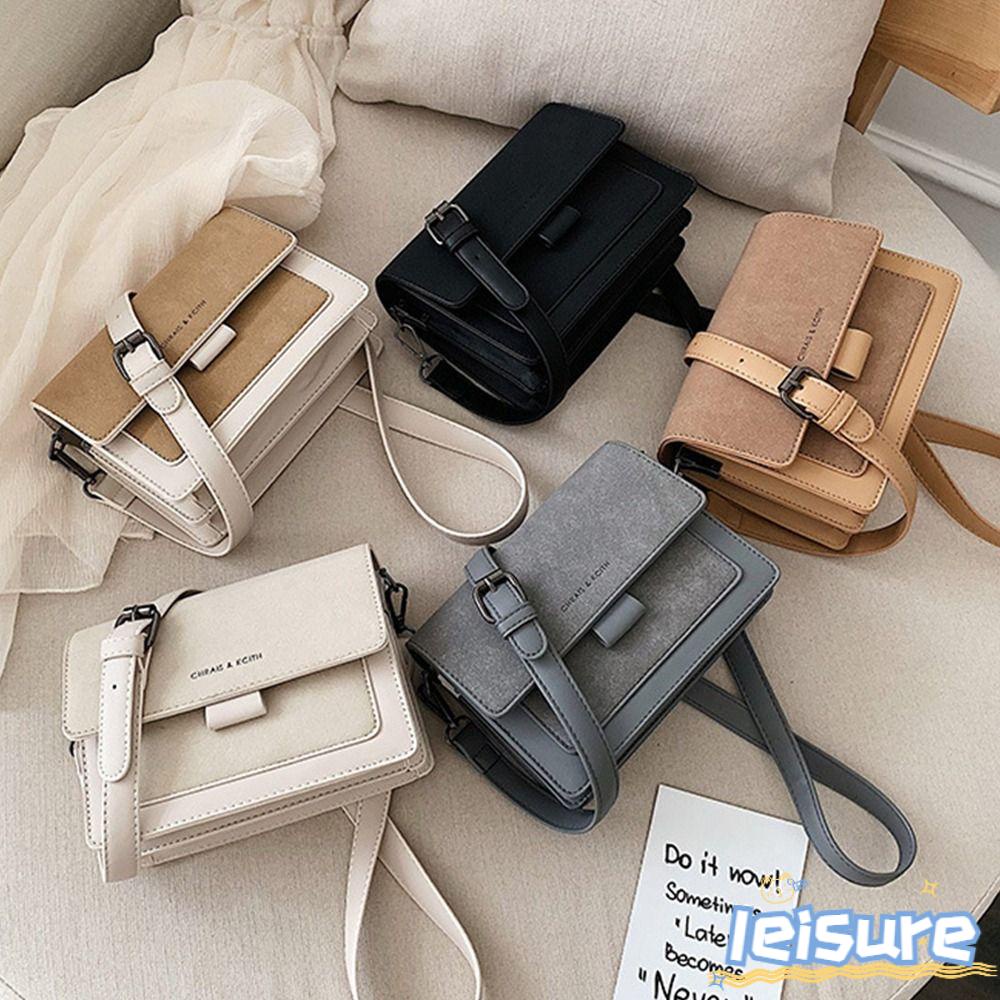LEISURE Túi Đeo Chéo Vai Bằng Da PU Thời Trang Dành Cho Nữ